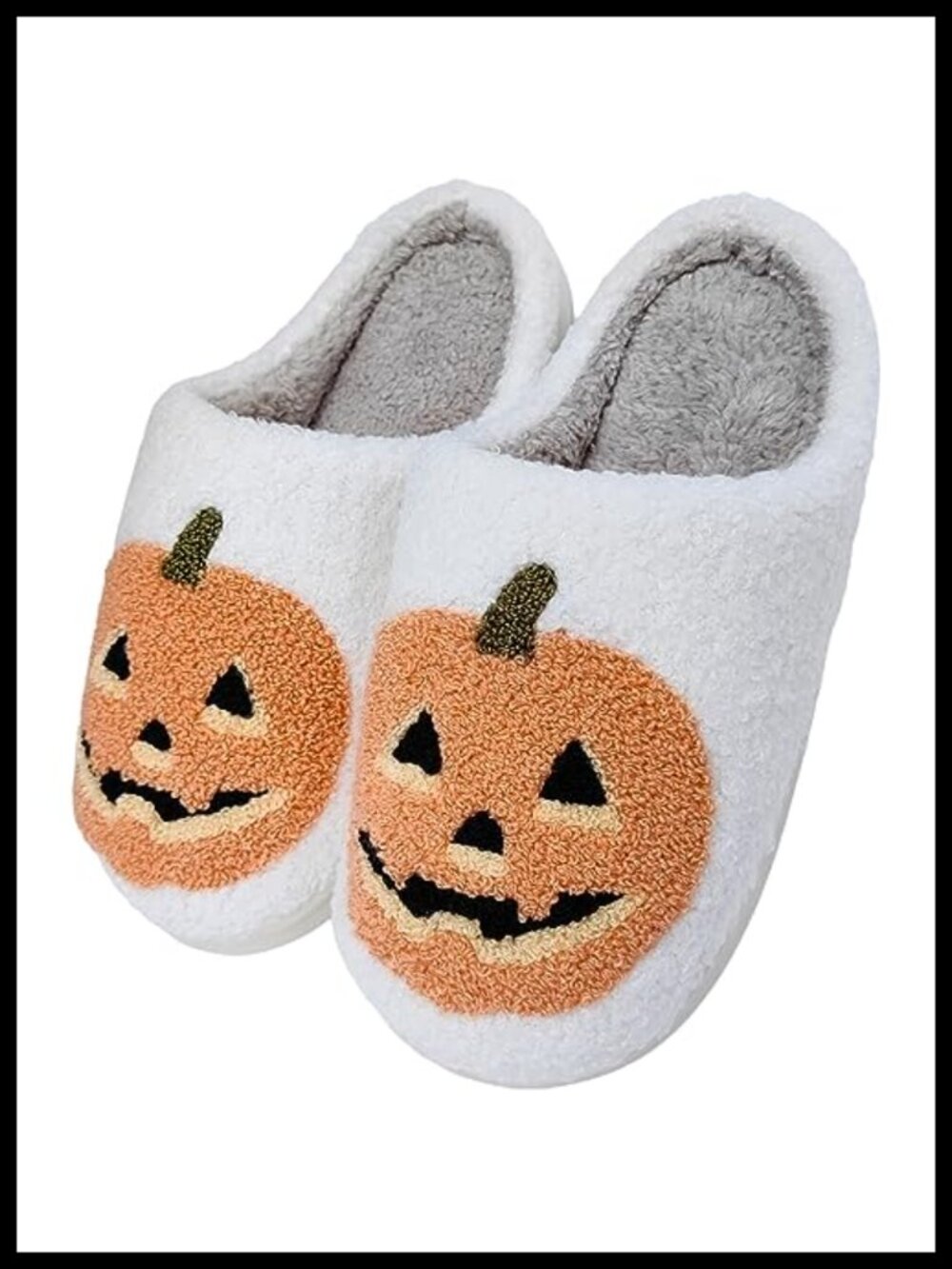 Memory Foam Plush Fluffy Warm Lined Slippers Indoor Outdoor House Winter
